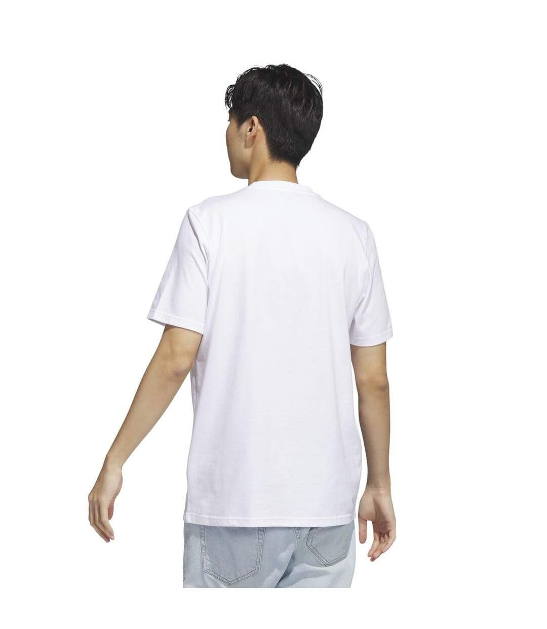 Mens Camo Short-sleeved T-shirt White Adidas-2