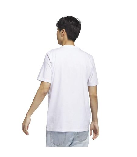 Mens Camo Short-sleeved T-shirt White Adidas