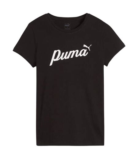 T-shirt Ess+script Femme Noir Puma