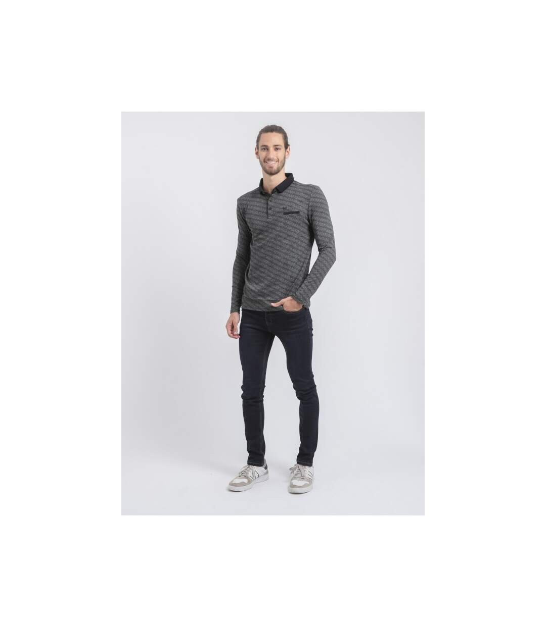 Polo manches longues pur coton PURLY-4