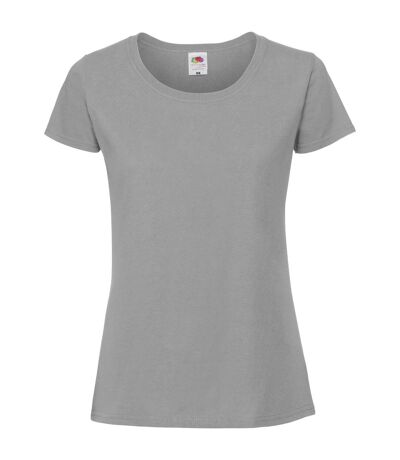 Fruit Of The Loom Womens/Ladies Fit Ringspun Premium Tshirt (Zinc)