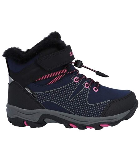 Chaussures Montantes De Marche Jackdaw Enfant Bleu Marine Gris Foncé Magenta Hi-Tec