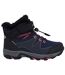 Chaussures Montantes De Marche Jackdaw Enfant Bleu Marine Gris Foncé Magenta Hi-Tec-1