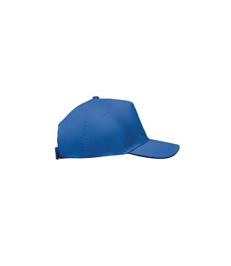 Sunny 5 Panel Baseball Cap Royal Blue MidOcean