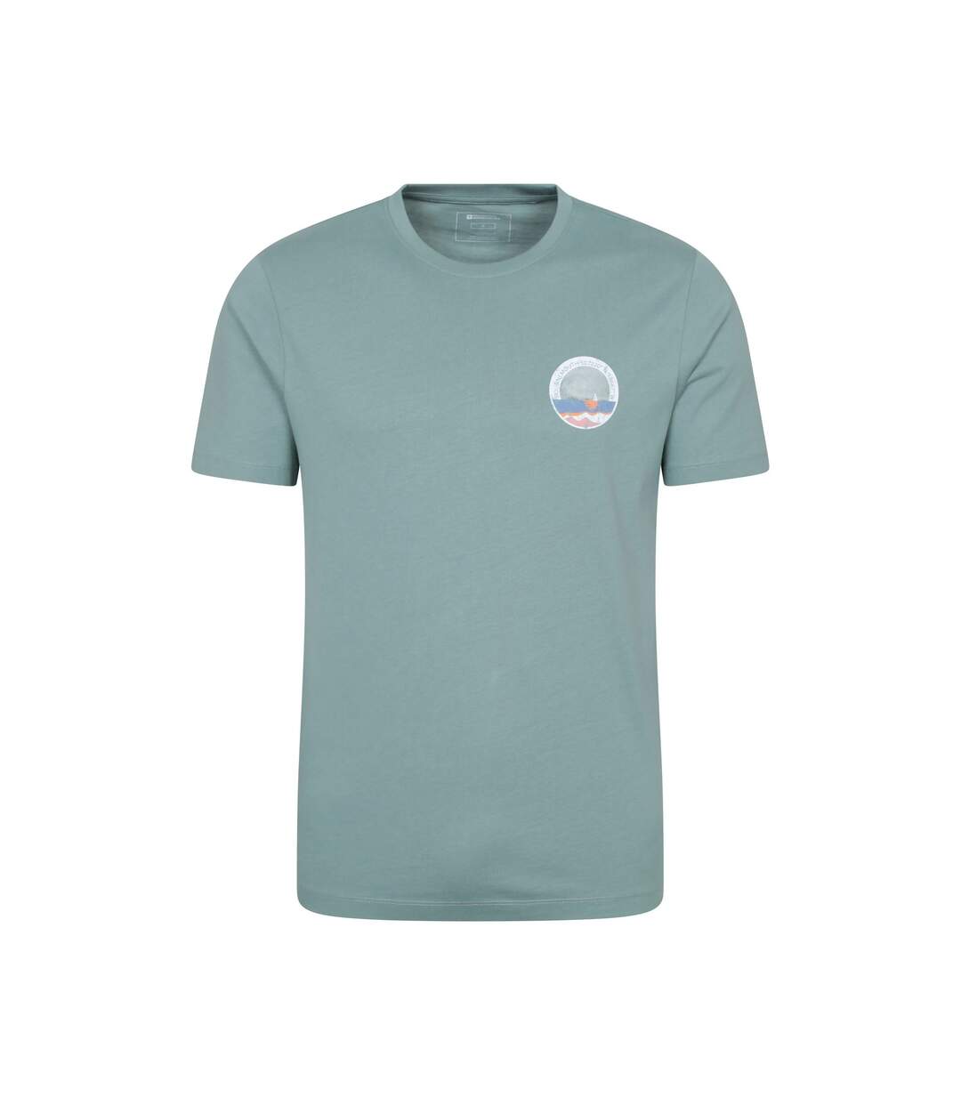 Mens bournemouth short-sleeved t-shirt pale green Mountain Warehouse-1