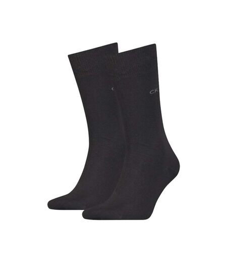 Chaussettes Motif/style Logo Brodé Homme Noir Calvin Klein