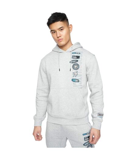 Sweat À Capuche Pepperhill Homme Gris Clair Chiné Crosshatch