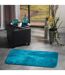 Tapis Uni en Flanelle Flanou 50x80cm Bleu-3