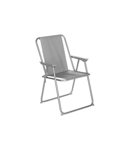 Lot de 6 Chaises de Camping Pliantes Grecia 74cm Gris