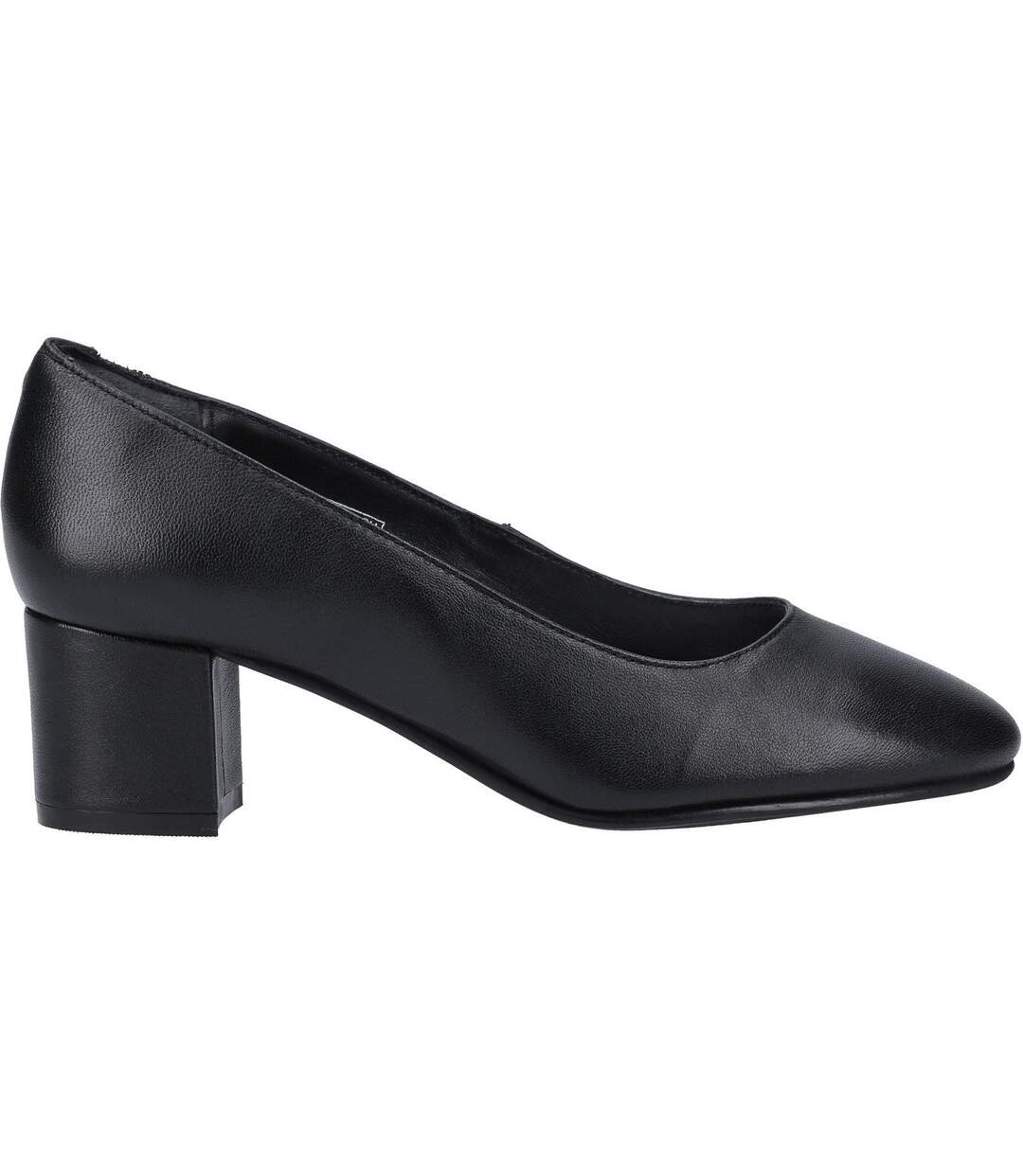 Ladies/womens anna leather court shoe black Hush Puppies-3