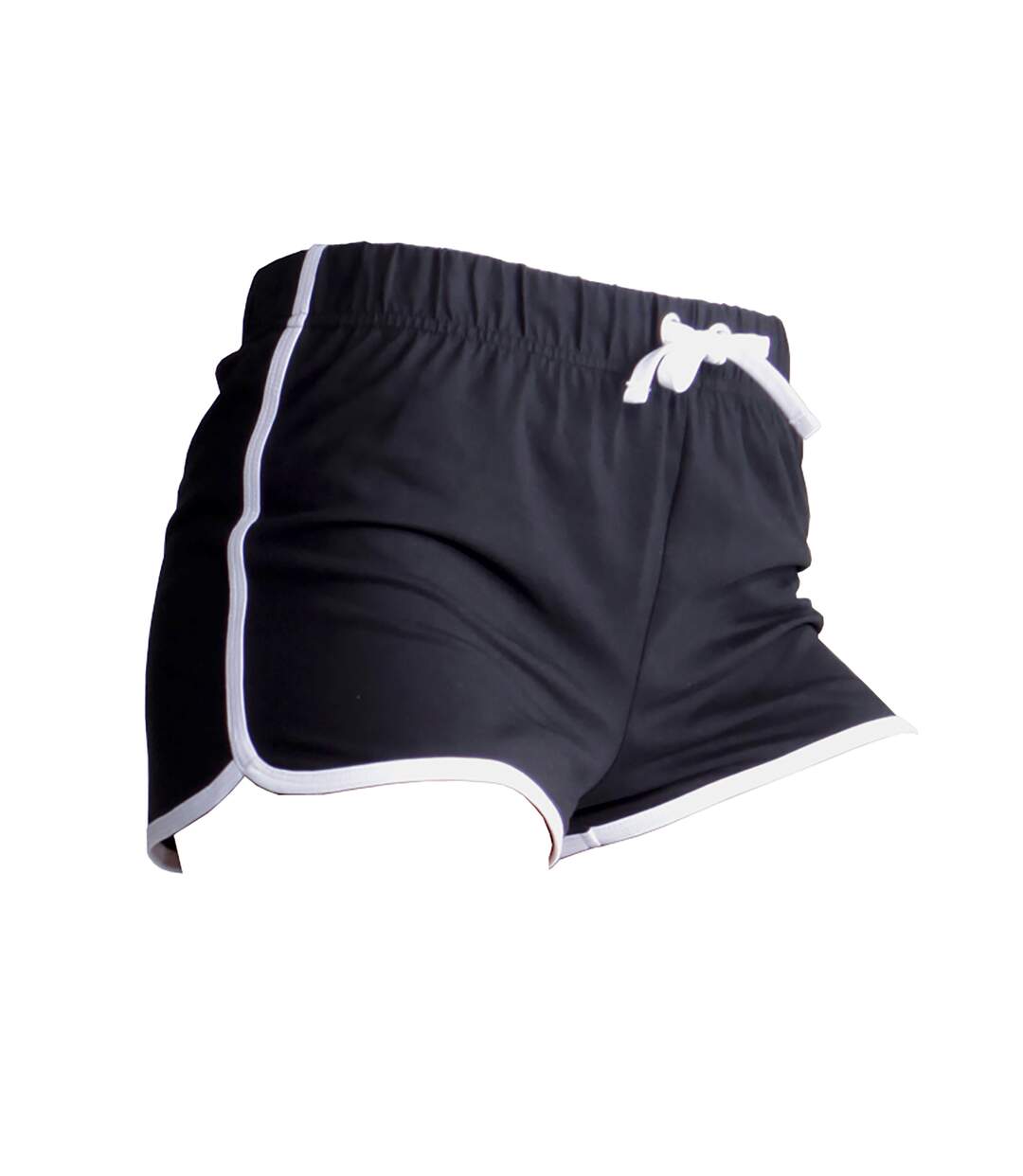 Skinni Fit - Short de sport rétro - Femme (Noir/Blanc) - UTRW2838