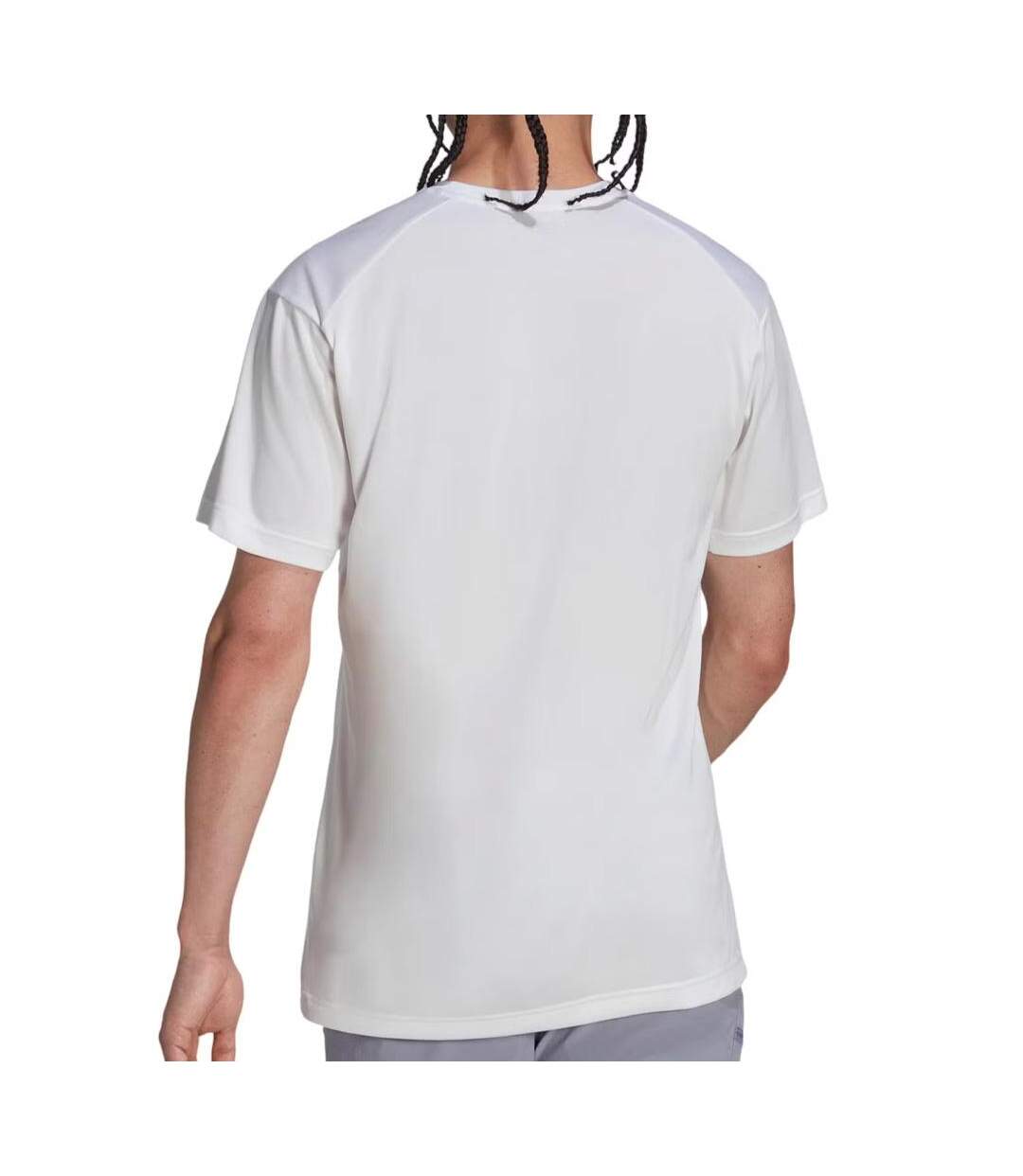 T-Shirt blanc homme adidas hm4047-2
