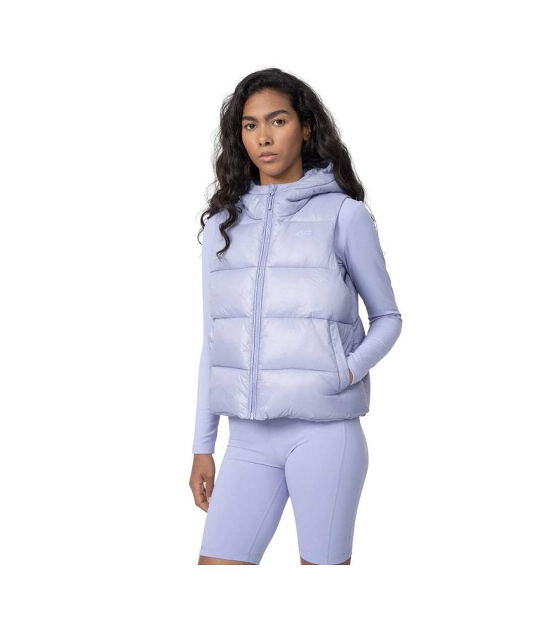 Veste Sans Manches Femme Violet Clair 4F-1