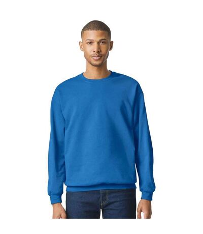 Mens softstyle midweight sweatshirt royal blue Gildan