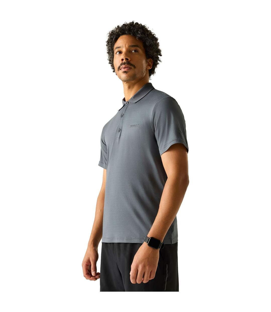 Polo Maverik Homme Gris Foncé Regatta-1