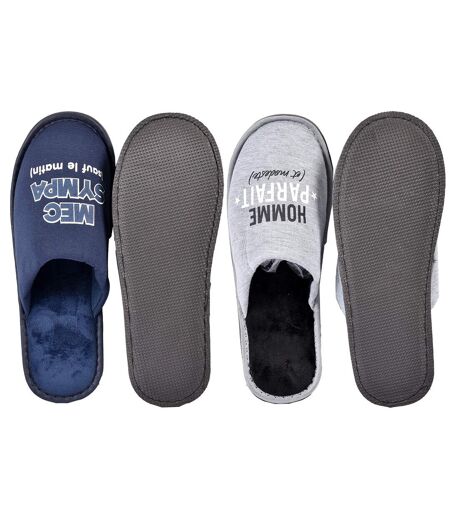 Pantoufles homme lot de 2