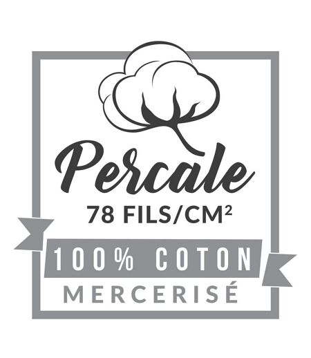 Drap Plat Percaline 180x290cm Anthracite