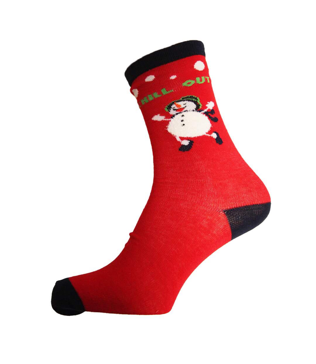 Chaussettes de noël homme bonhomme de neige RJM