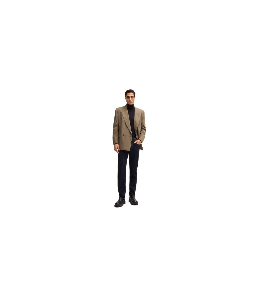 Mens 5 Pockets Slim Jeans Navy Boss-1