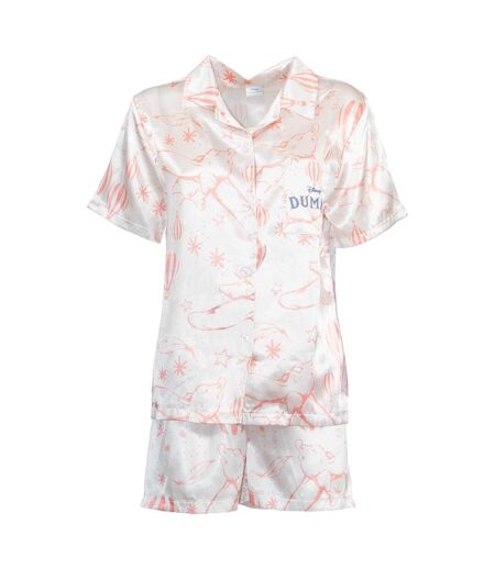 Ensemble De Pyjama Court Manches Courtes Femme Blanc Dumbo