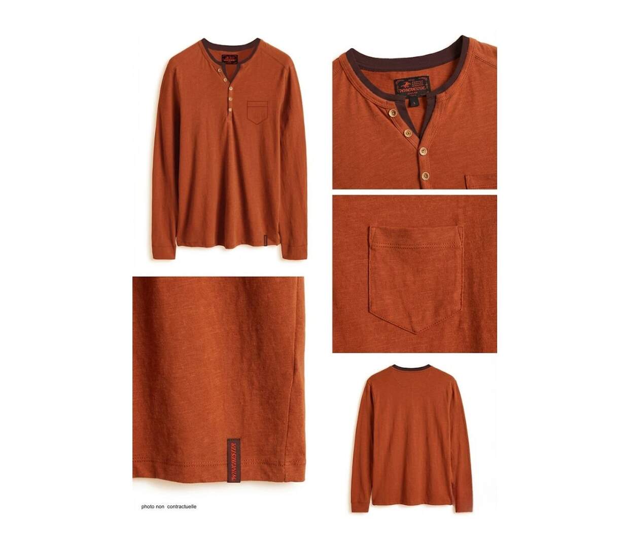 Tee-shirt Manches Longues Homme STROKE3 Style Graphique-4
