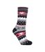 Ladies Fairisle Nordic Winter Non Slip Thermal Slipper Socks-1