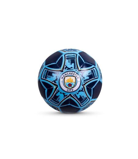 Manchester City FC - Mini ballon de foot (Bleu ciel / Blanc) (10,16 cm) - UTRD2855