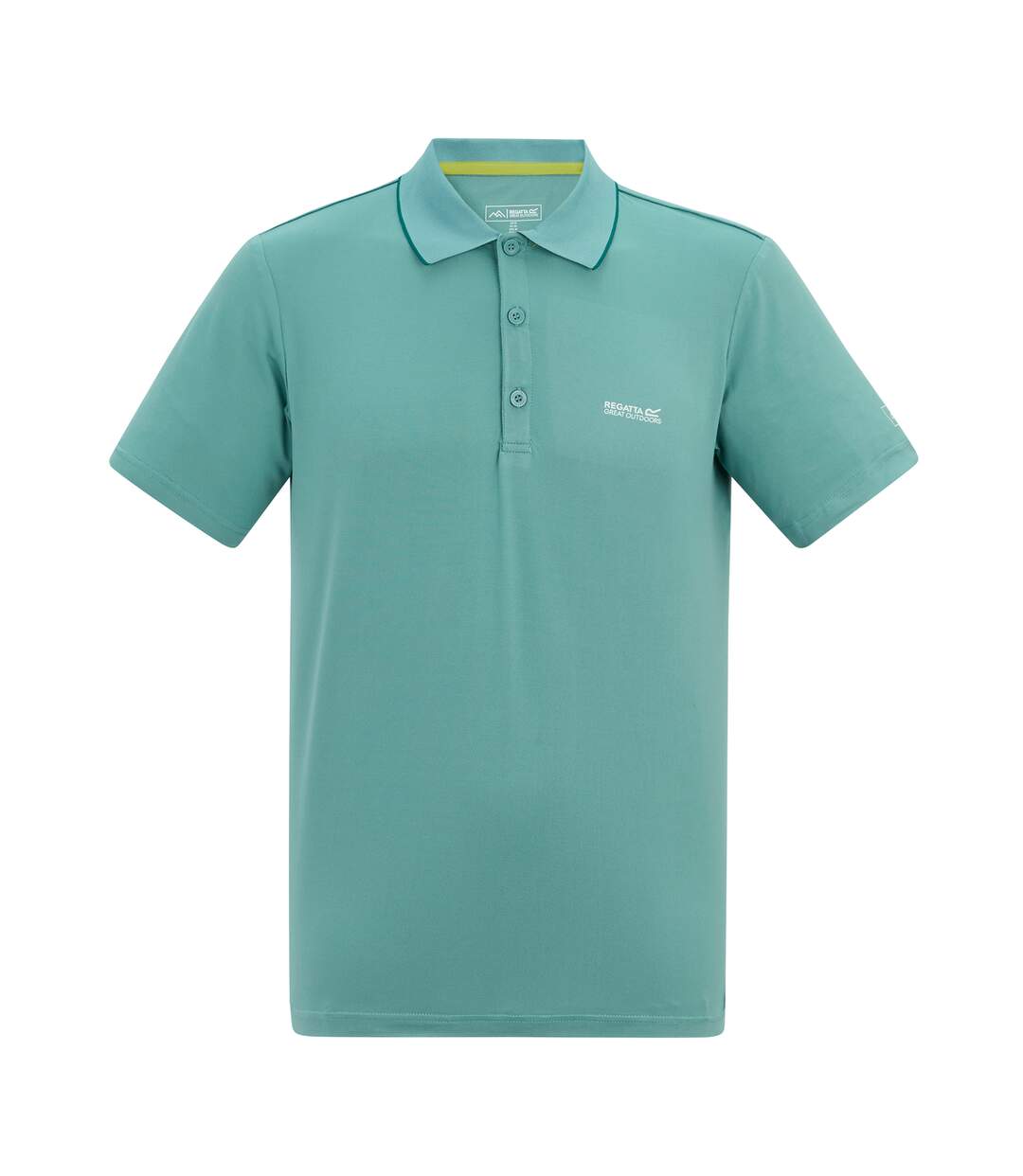 Polo Extensible Motif/style Logo Brodé Maverik Homme Turquoise Regatta-2