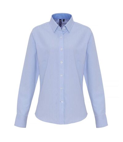 Blouse femme blanc / bleu clair Premier