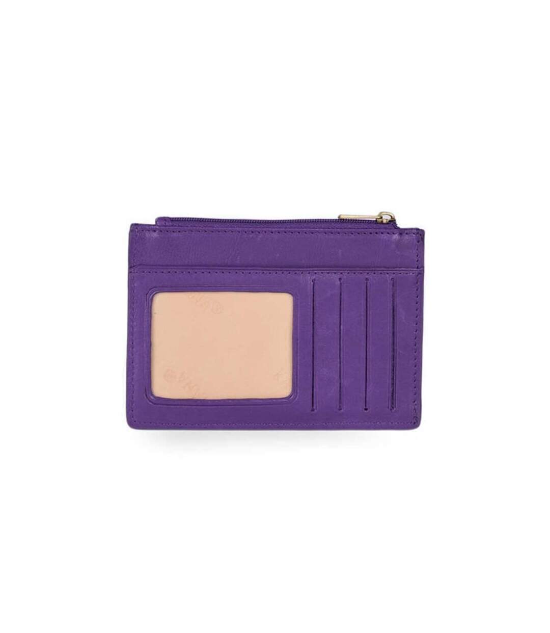 Katana - Porte-cartes compact en cuir - violet - 8766-2