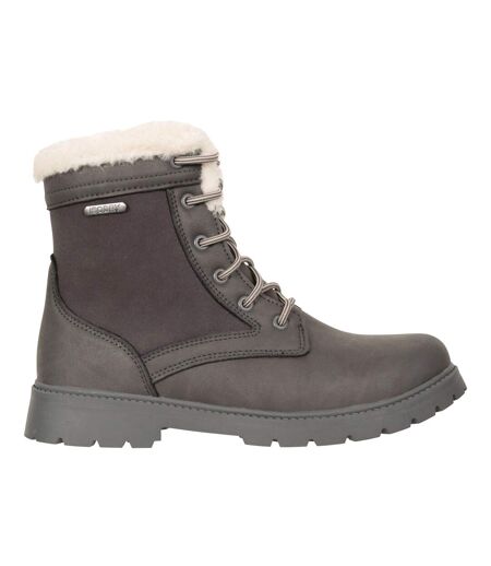 Womens/ladies thermal waterproof ankle boots charcoal Mountain Warehouse