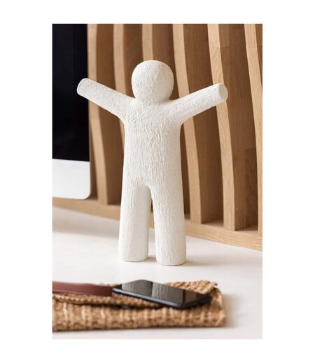 Statuette Déco P'tit Maurice Rugueux 41cm Blanc
