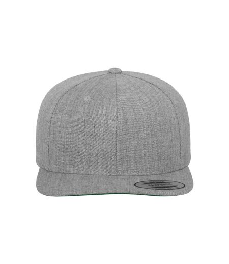 Casquette Ajustable Classic Adulte Gris Chiné Vert Flexfit