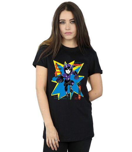 Disney - T-shirt BIG HERO HIRO ANIME - Femme (Noir) - UTBI16933