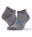 Spiro Unisex Adults Mixed Stripe Trainer Socks (Pack Of 3) (Mixed) - UTPC3499-2