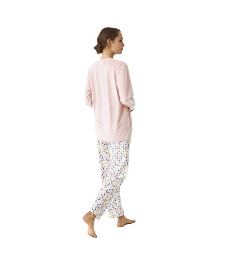 Winter pajamas long sleeve velvet JJB4 women