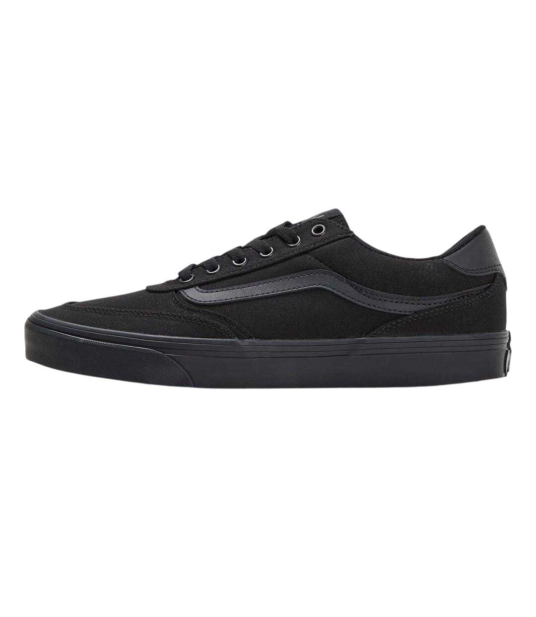 Mens Brooklyn Canvas Low Trainers Black Vans-2