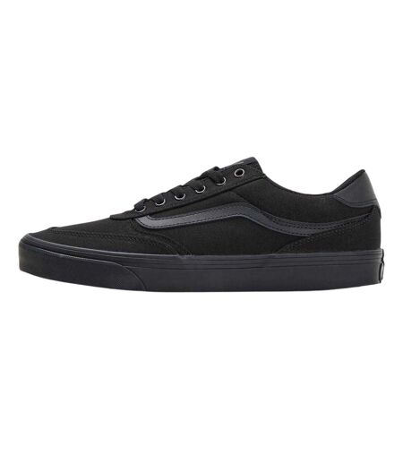 Mens Brooklyn Canvas Low Trainers Black Vans
