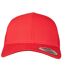 Casquette Trucker Motif/style Rétro Rouge Flexfit-1