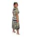 Robe Portefeuille Motif/style Imprimé Foulard Femme 36 Fr Vert Kaki Imprimé Ax-3