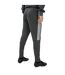 Mens Sereno Aeroready 3 Stripes Slim Tapered Tracksuit Bottoms Grey Adidas-2