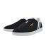 Mens Lyon Leather Cupsole Trainers Black White Patrick-4