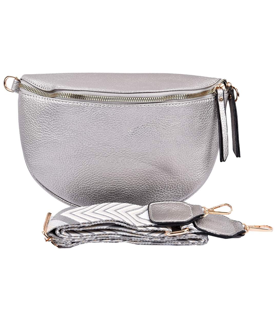 Sac Banane bandouillère Femme 1186 SILVER-1