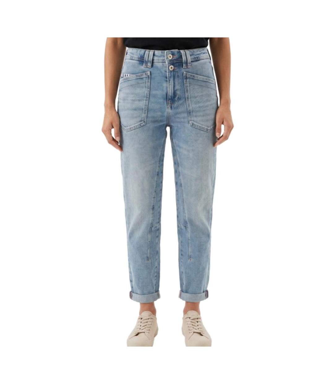 Jean droit bleu femme freeman porter edita-1