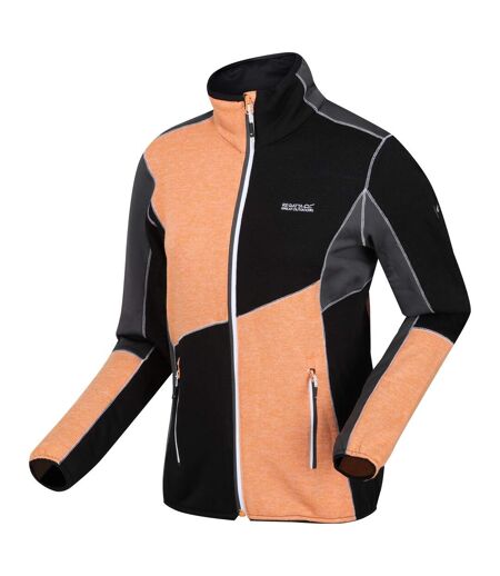 Regatta Womens/Ladies Lindalla VI Lightweight Fleece Jacket (Apricot Crush/Black) - UTRG9012