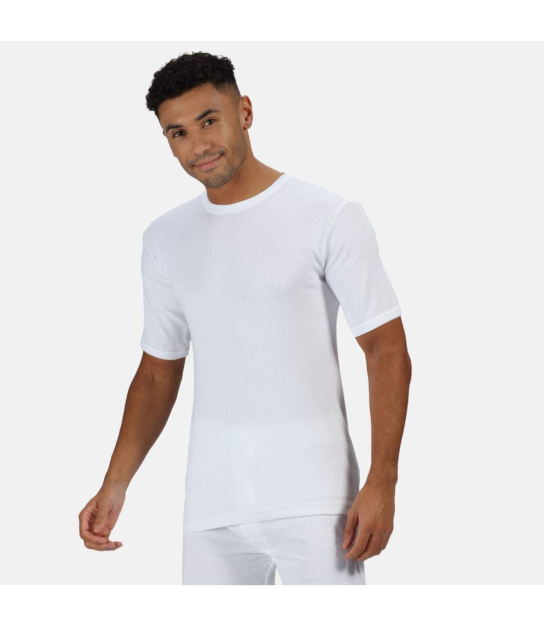 Regatta Mens Thermal Underwear Short Sleeve Vest/T-Shirt (White)