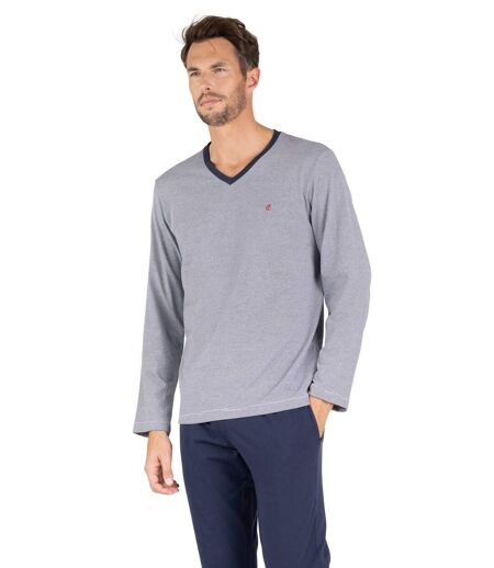 Pyjama long col v homme L'intemporel Eminence