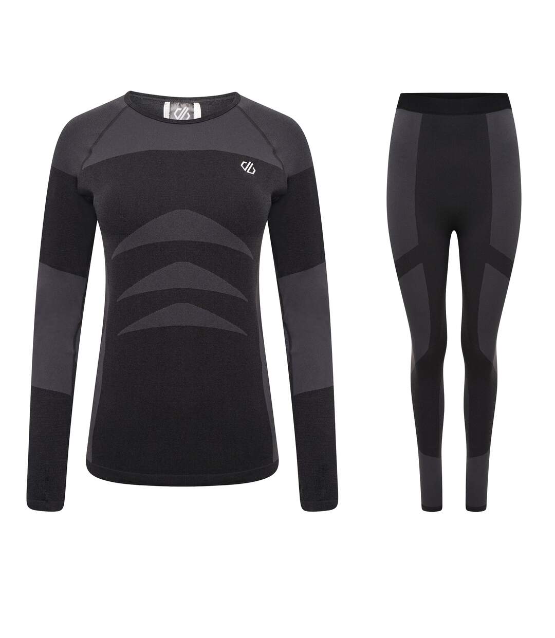 Womens/ladies In The Zone Ii Base Layer Set Black Black Dare 2B-1