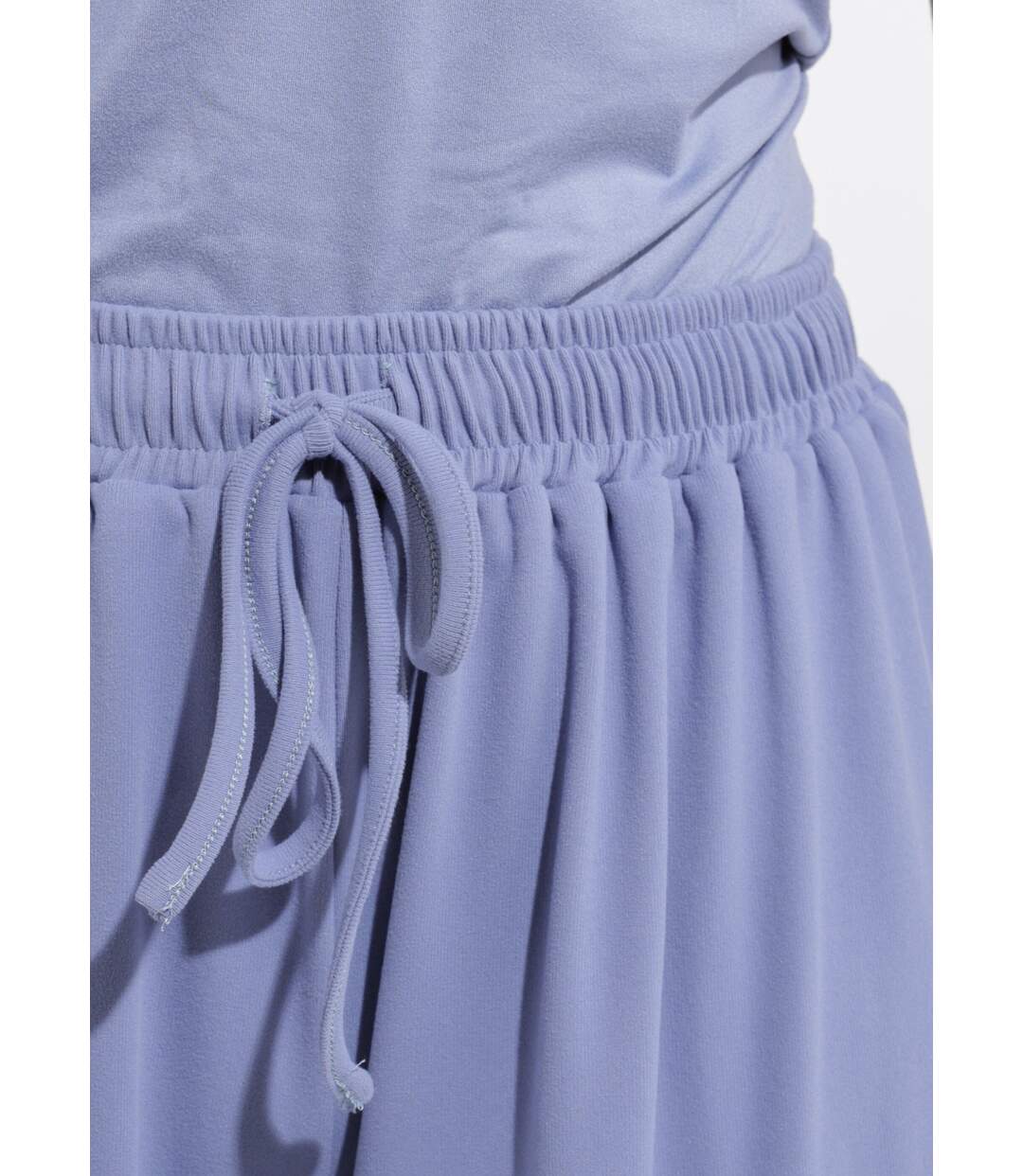 Pantalon large fluide sport taille élastiquée-3