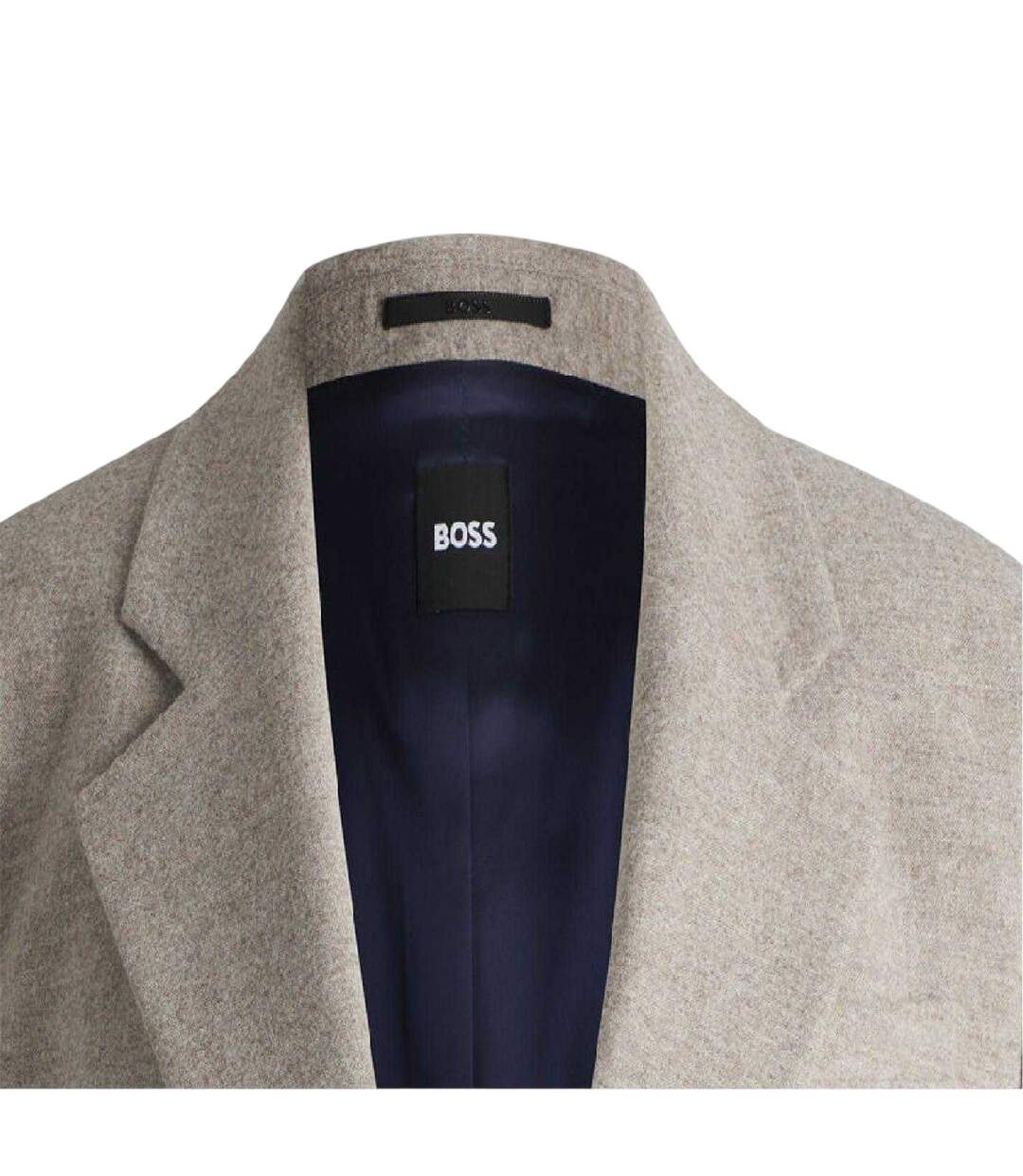 Womens/ladies Janka Flap Pocket Blazer Grey Boss-3
